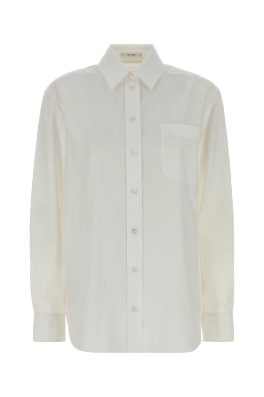 White cotton Gavina shirt THE ROW (10477W4393)