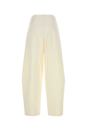 Ivory cotton blend wide-leg Galileo pant THE ROW (10872W2724)