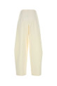 Ivory cotton blend wide-leg Galileo pant THE ROW (10872W2724)