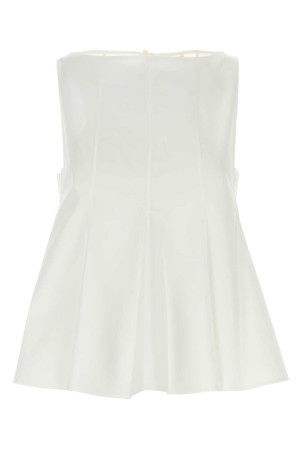 White poplin Marita top White KHAITE (2474195W195)