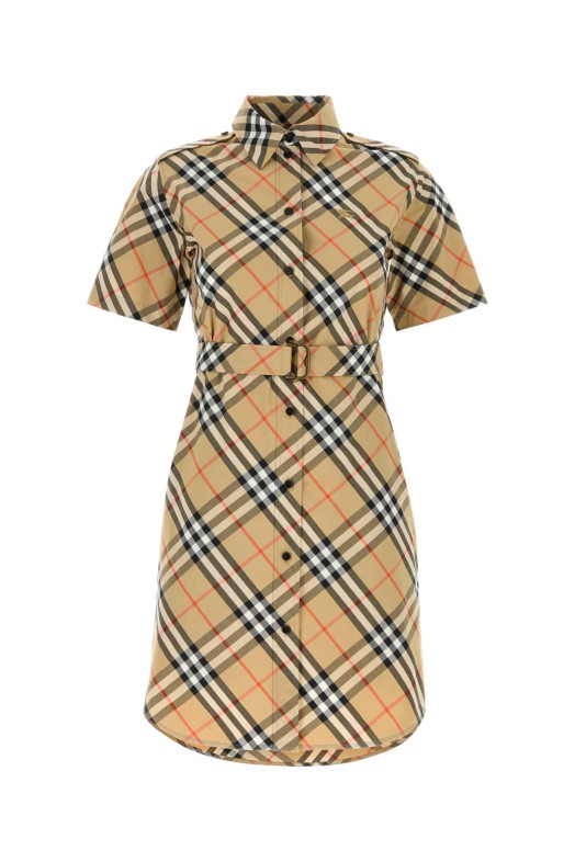 Embroidered poplin shirt dress BURBERRY (8111701)
