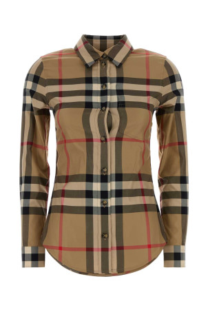 Embroidered cotton shirt Multicolor BURBERRY (8111856)