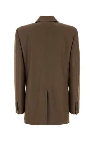 Mud wool blend oversize blazer SAINT LAURENT (859880Y1N02)