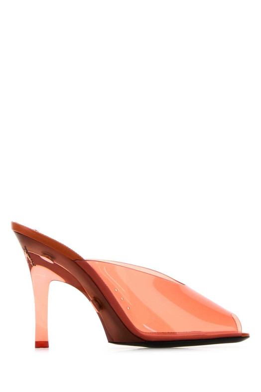 Orange PVC Sabrina mules SAINT LAURENT (869716AAGMI)