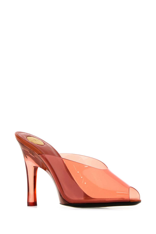 Orange PVC Sabrina mules SAINT LAURENT (869716AAGMI)