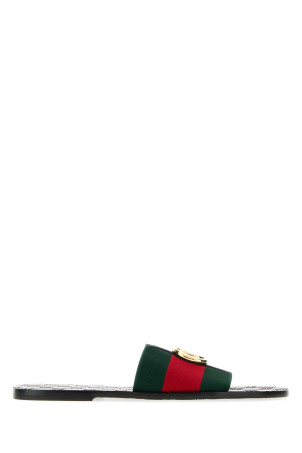 Embroidered fabric Riviera slippers GUCCI (871759HAAOZ)
