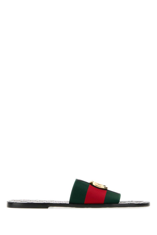 Embroidered fabric Riviera slippers GUCCI (871759HAAOZ)