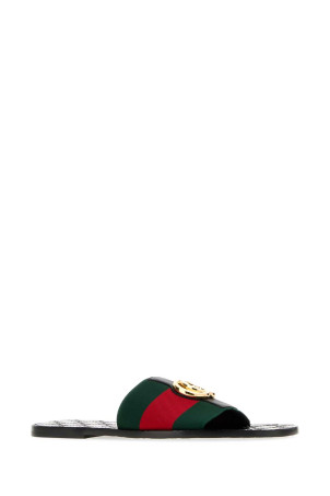 Embroidered fabric Riviera slippers GUCCI (871759HAAOZ)