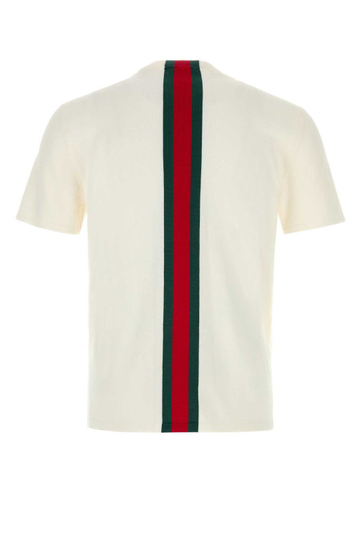 Белая трикотажная футболка GUCCI (875176XKFPC)