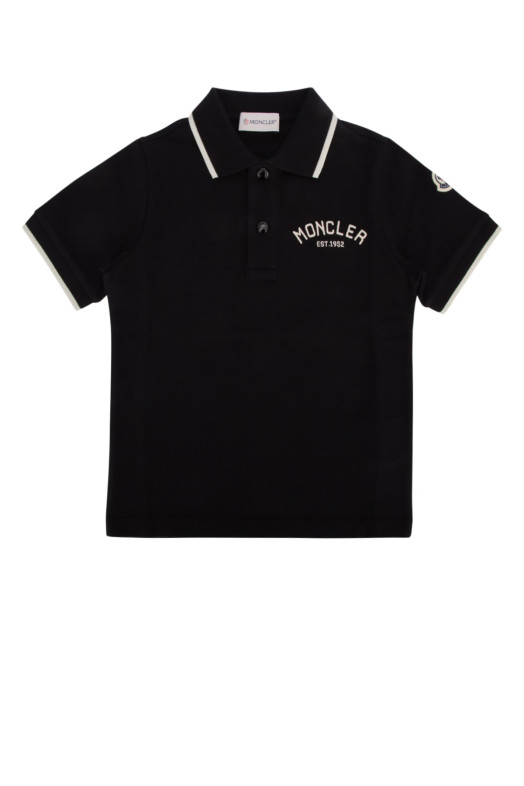 SS POLO Black MONCLER JR (8B0000389ALK)