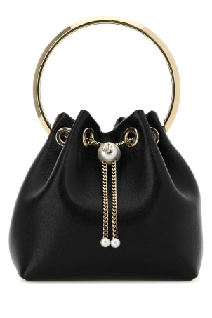 Black leather Bon Bon bucket bag JIMMY CHOO (BONBONTYT)