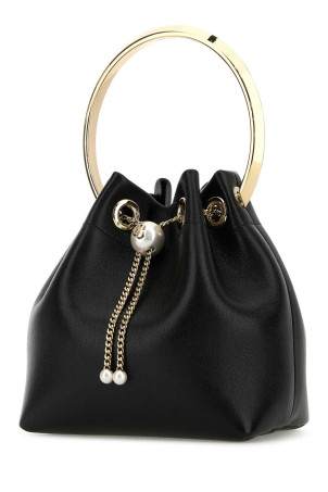 Black leather Bon Bon bucket bag JIMMY CHOO (BONBONTYT)