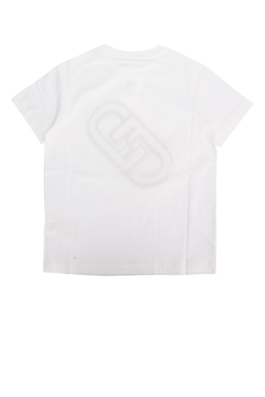 Футболка білого кольору FENDI KIDS (JMI4097AJ)