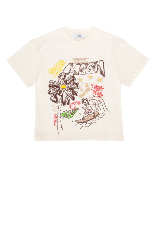 T-SHIRT Black MSGM KIDS (MSJBTH290)