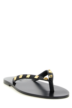 Сандалі Valentino Garavani «Thong Rockstud», чорні Y2S0O16UIS0NO