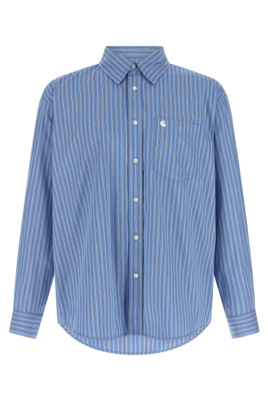 'Keene Stripe' shirt Blue
