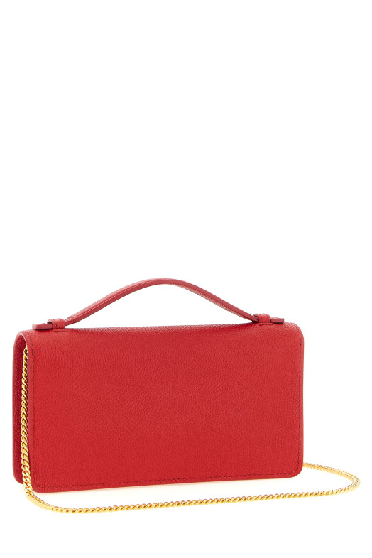 Wallet on chain Valentino Garavani VLogo Signature Red
