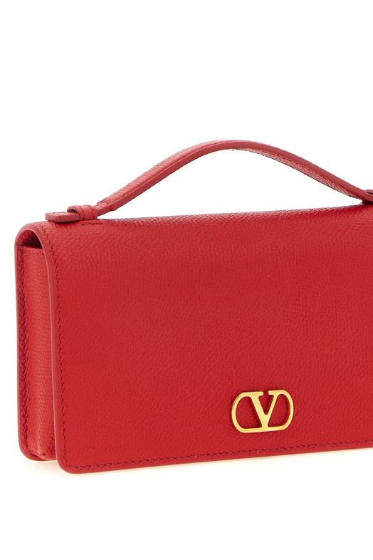 Wallet on chain Valentino Garavani VLogo Signature Red