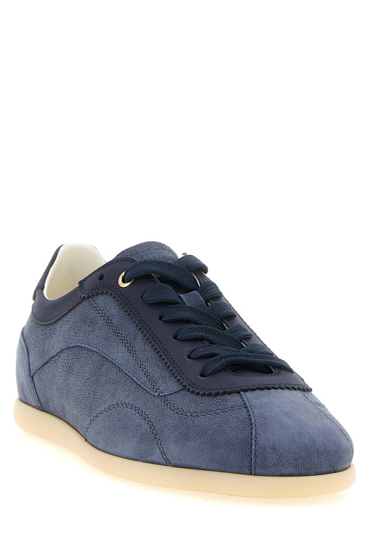 Texture nubuck sneakers Blue