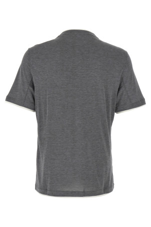 Layered T-shirt Gray