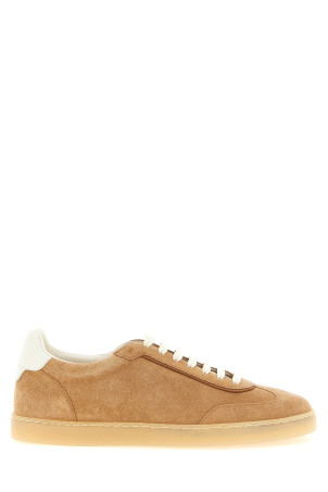 Suede sneakers Beige