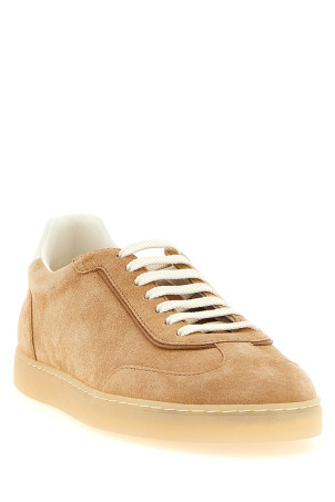 Suede sneakers Beige