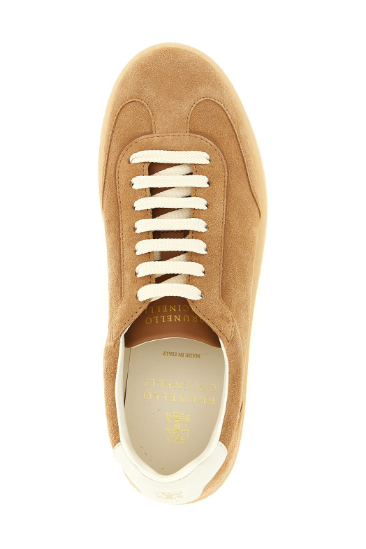 Suede sneakers Beige