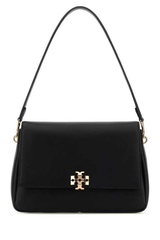 Black leather Charlie shoulder bag TORY BURCH (180726)