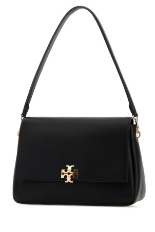 Black leather Charlie shoulder bag TORY BURCH (180726)