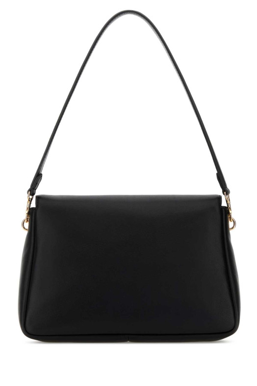 Black leather Charlie shoulder bag TORY BURCH (180726)