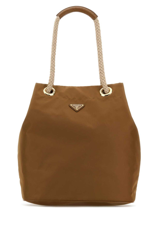 Brown Re-Nylon large Prada Mariner bucket bag PRADA (1BE0932HG8)