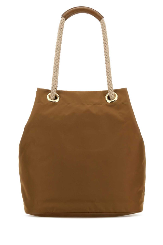 Brown Re-Nylon large Prada Mariner bucket bag PRADA (1BE0932HG8)