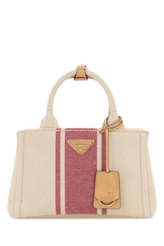 Sand canvas small Prada JardiniÃ¨re handbag PRADA (1BG464V9YM2ZQG)