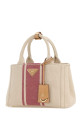Sand canvas small Prada JardiniÃ¨re handbag PRADA (1BG464V9YM2ZQG)