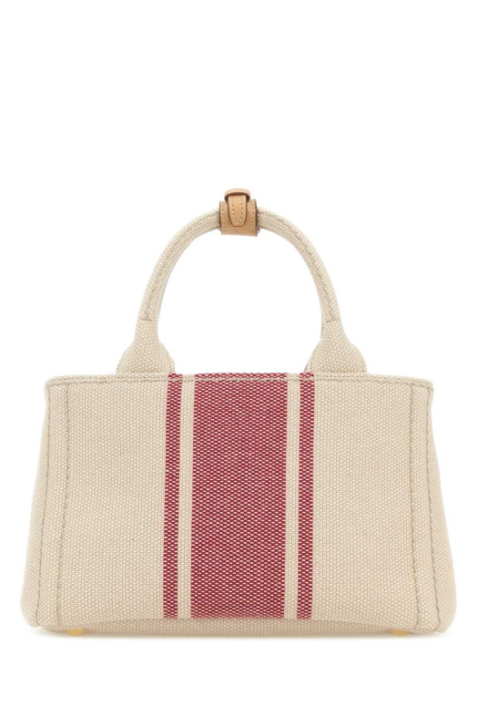 Sand canvas small Prada JardiniÃ¨re handbag PRADA (1BG464V9YM2ZQG)