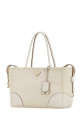 White canvas large shopping bag PRADA (1BG6592DLI)