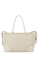 White canvas large shopping bag PRADA (1BG6592DLI)