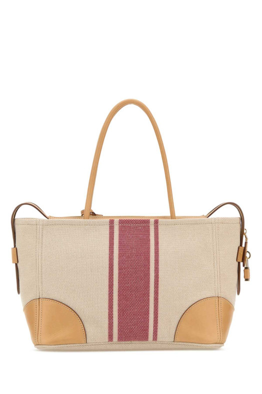 Sand canvas large shopping bag PRADA (1BG6592ZPW)