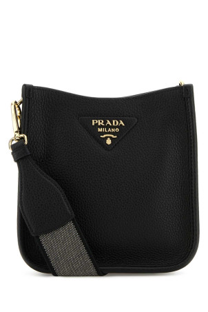 Чорна шкіряна сумка через плече PRADA (1BH191V7NO2DKV)