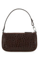 Chocolate leather mini Rachel handbag BY FAR (20CRMIRANEDSMA)