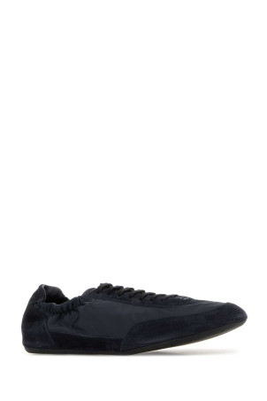 Navy blue nylon and suede sneakers Blue PRADA (2EG479FG001D7C)