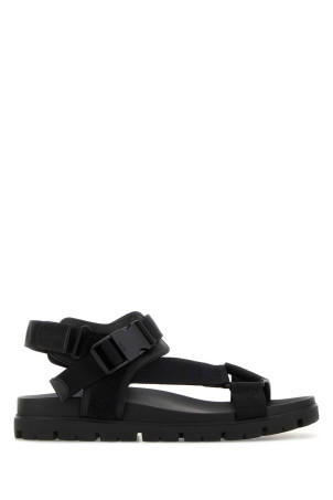 Black fabric suede sandals Black PRADA (2X3177FG0003ZOE)