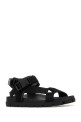 Black fabric suede sandals Black PRADA (2X3177FG0003ZOE)