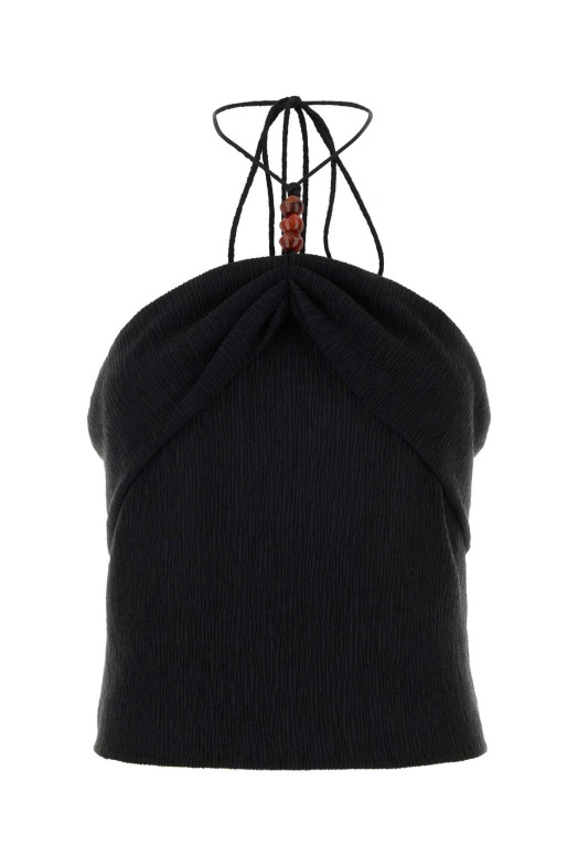 Black stretch jersey top Black MAGDA BUTRYM (307426)