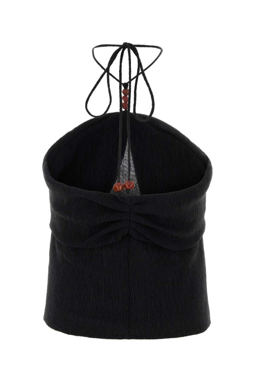 Black stretch jersey top Black MAGDA BUTRYM (307426)