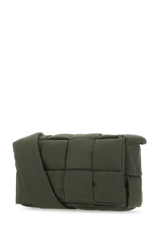 Olive green Padded Tech Cassette crossbody bag BOTTEGA VENETA (718398VMBN4)