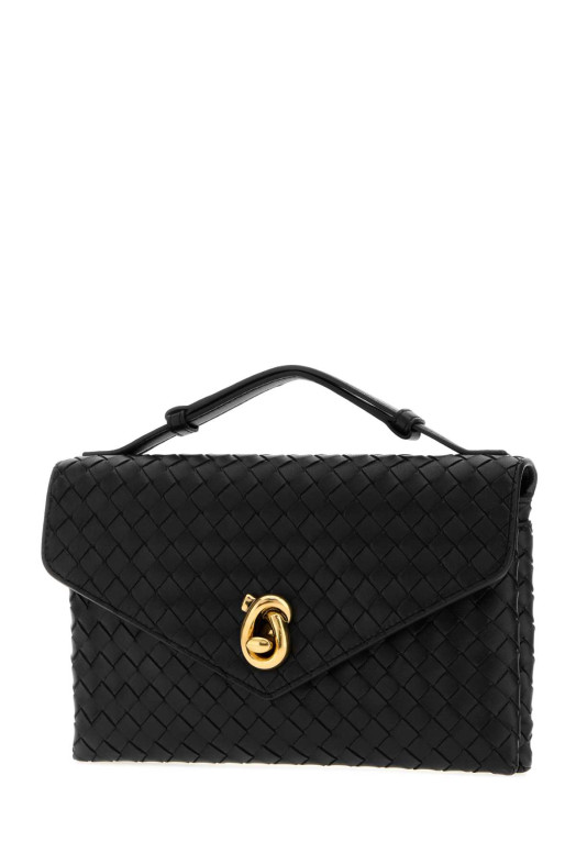 Black leather Knot Lock handbag BOTTEGA VENETA (817191V08Z0)