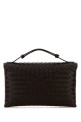 Dark brown leather Knot Lock handbag BOTTEGA VENETA (817191V08Z0)