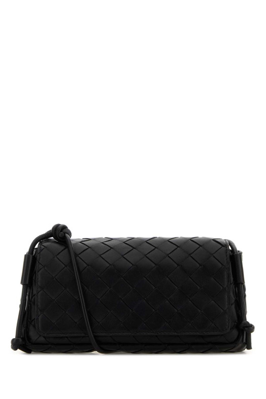 Сумка через плечо «Notturno» из черной кожи наппа, черная, BOTTEGA VENETA (843893VCPP0)