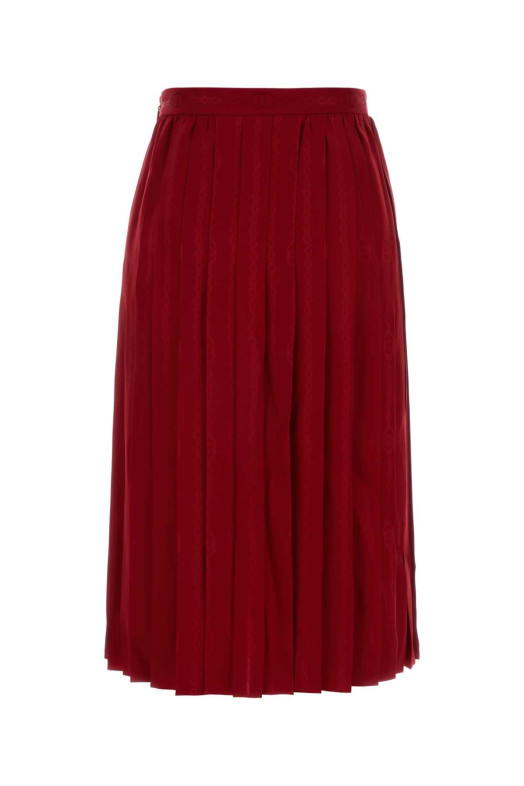 Red twill skirt GUCCI (865115ZAM48)
